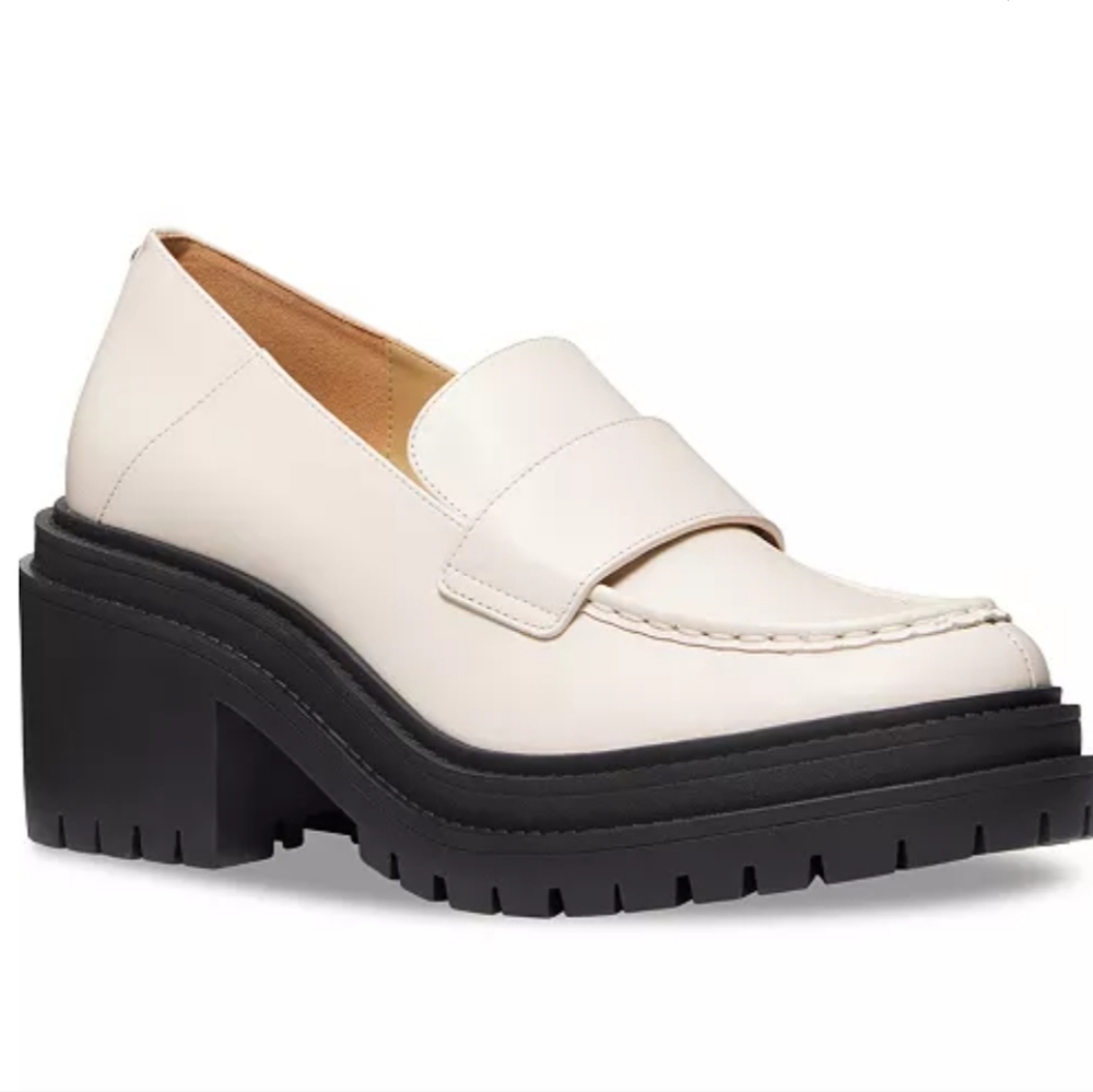 New Michael Kors Women's Rocco Lug Sole Slip On Heeled Loafer size 7.5